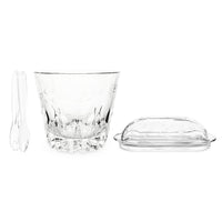 Princess House "Heritage" 1/4lb Covered Butter & Ice Bucket w/ Tongs