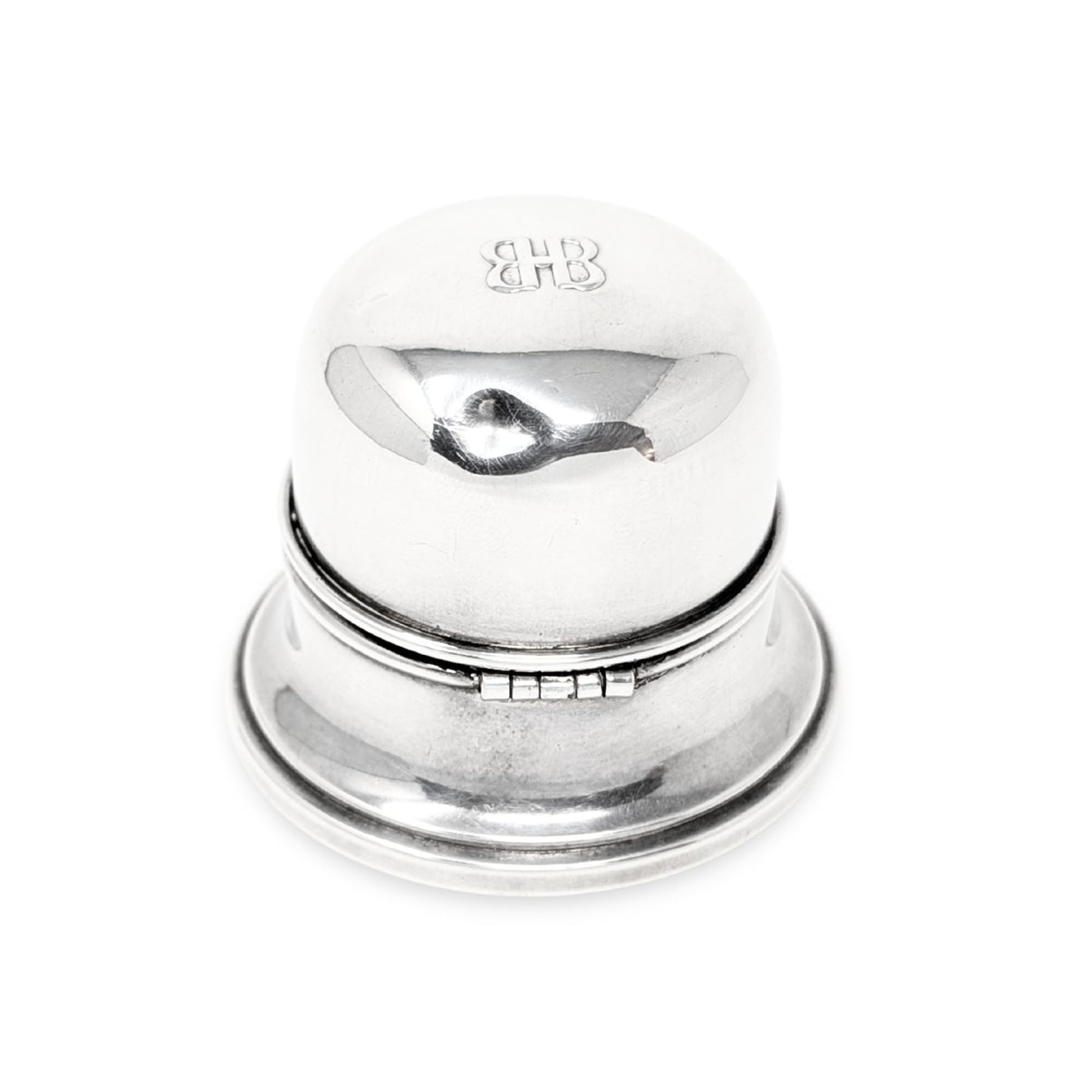 Vintage Birks Sterling Silver "Double B" Ring Box