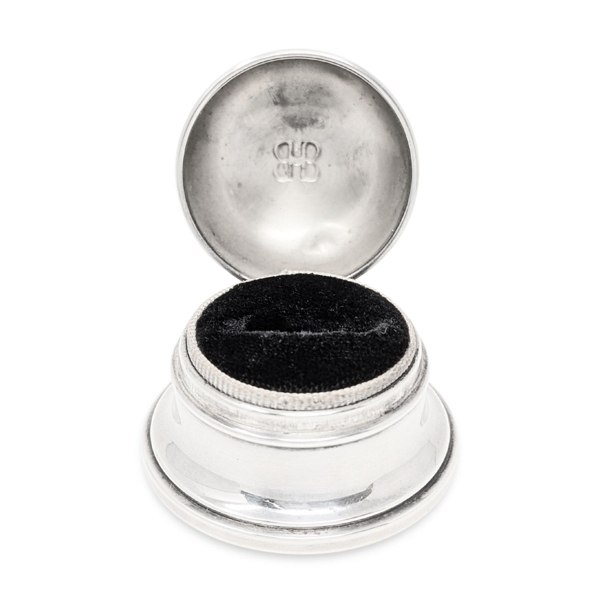Vintage Birks Sterling Silver "Double B" Ring Box