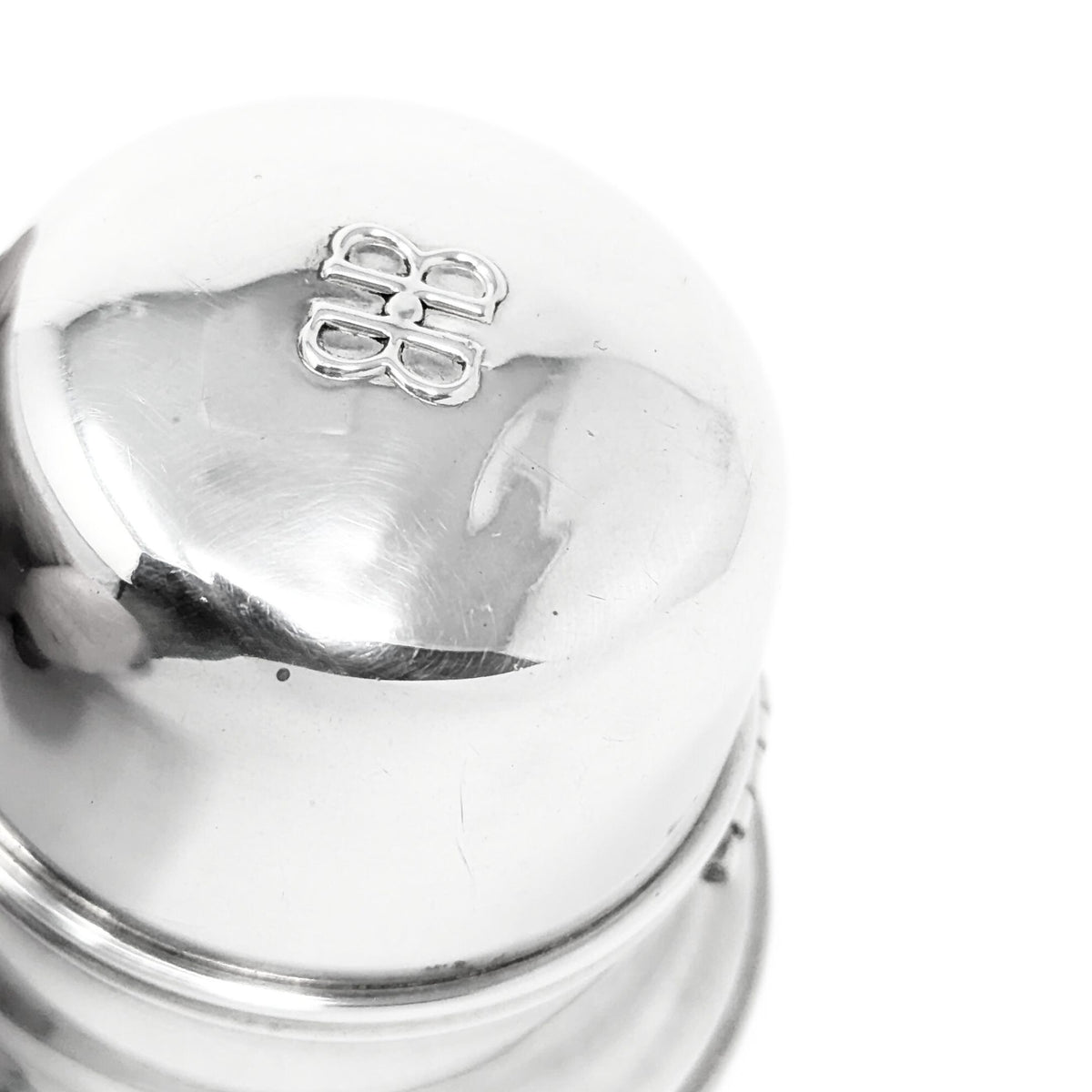 Vintage Birks Sterling Silver "Double B" Ring Box