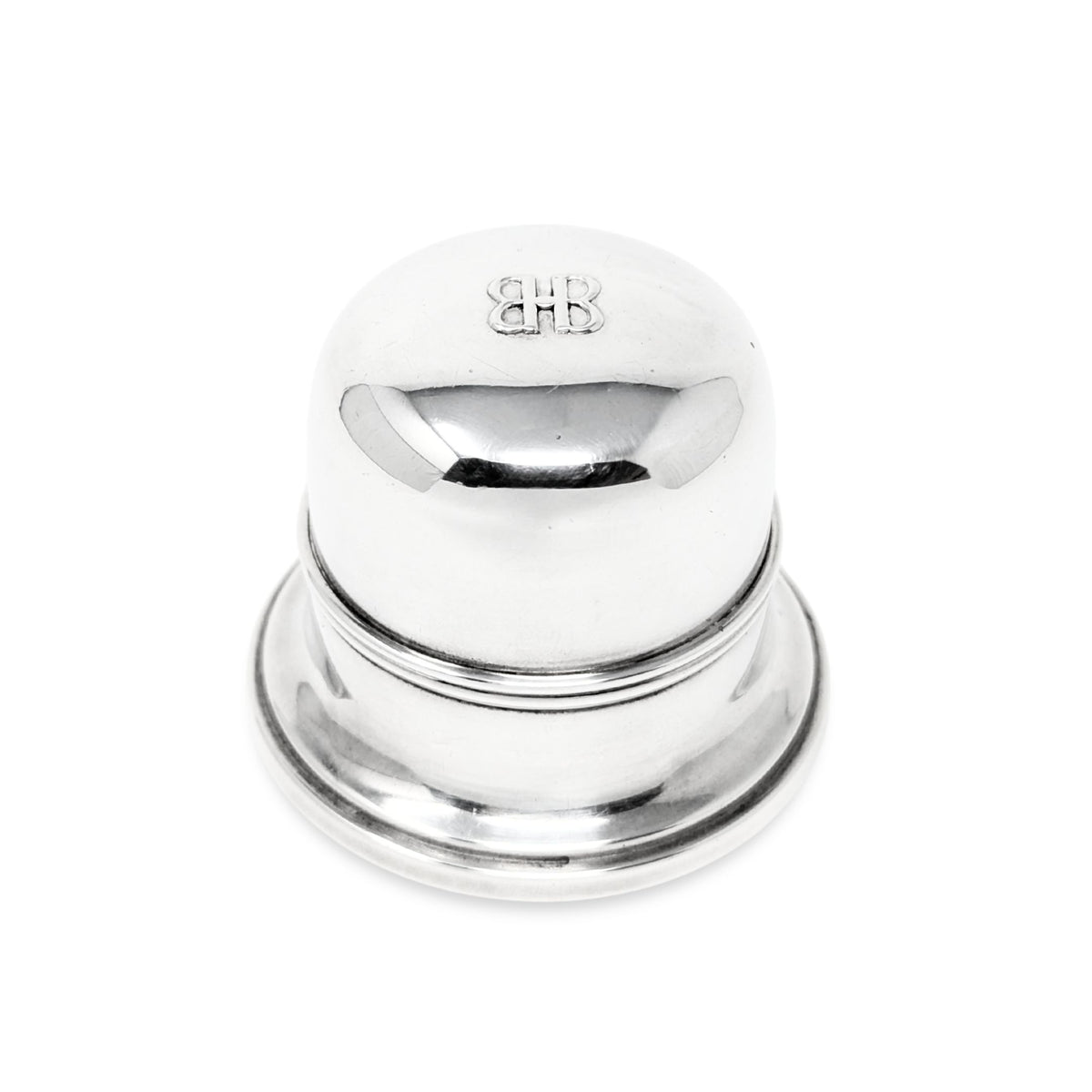 Vintage Birks Sterling Silver "Double B" Ring Box