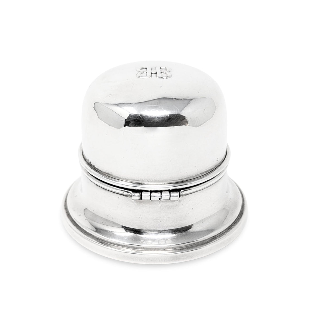 Vintage Birks Sterling Silver "Double B" Ring Box