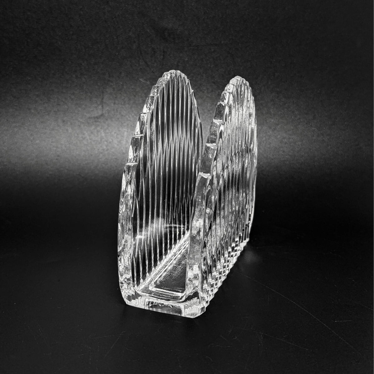 Highlights by Princess House "Royal Highlights" Crystal Napkin & Knife Holder