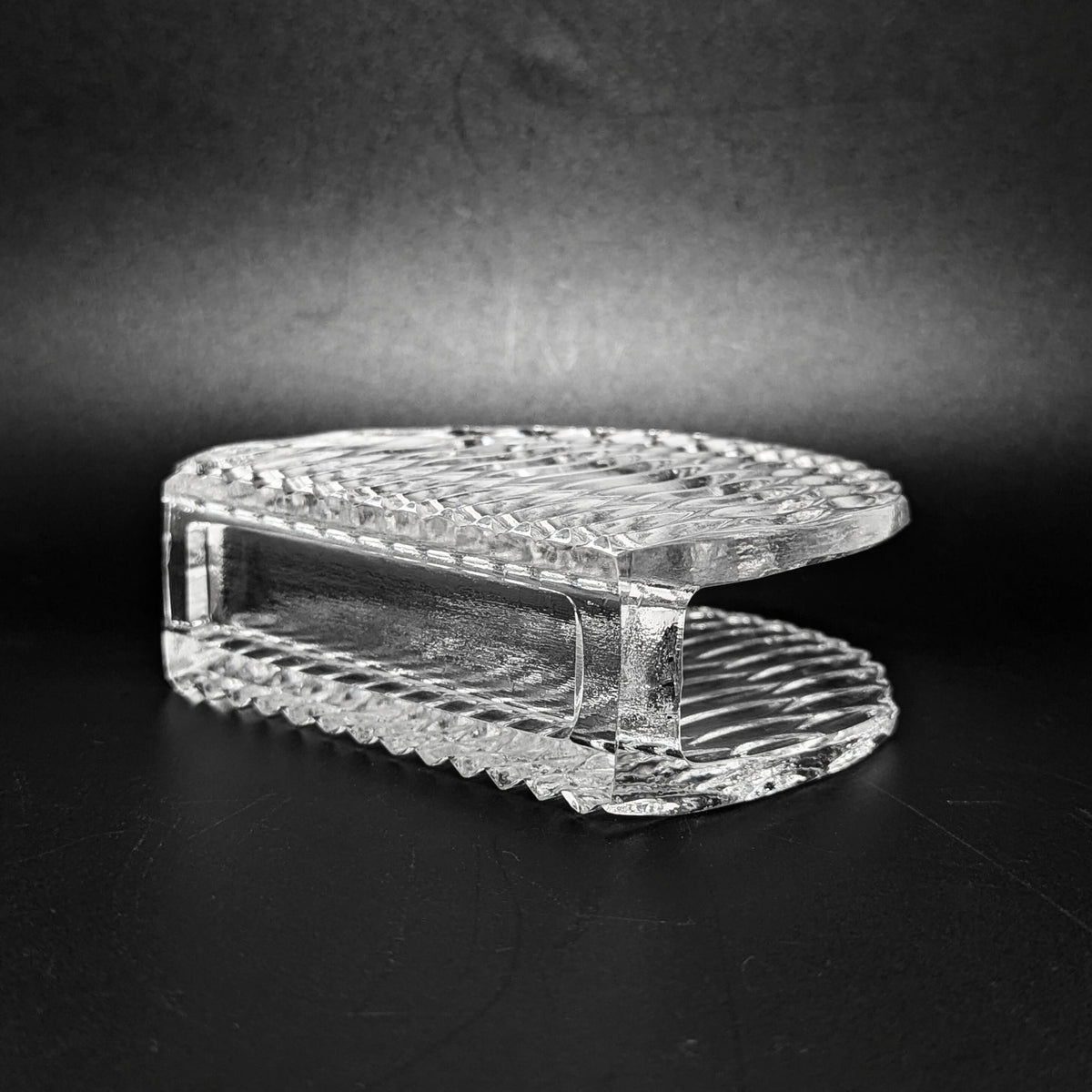 Highlights by Princess House "Royal Highlights" Crystal Napkin & Knife Holder