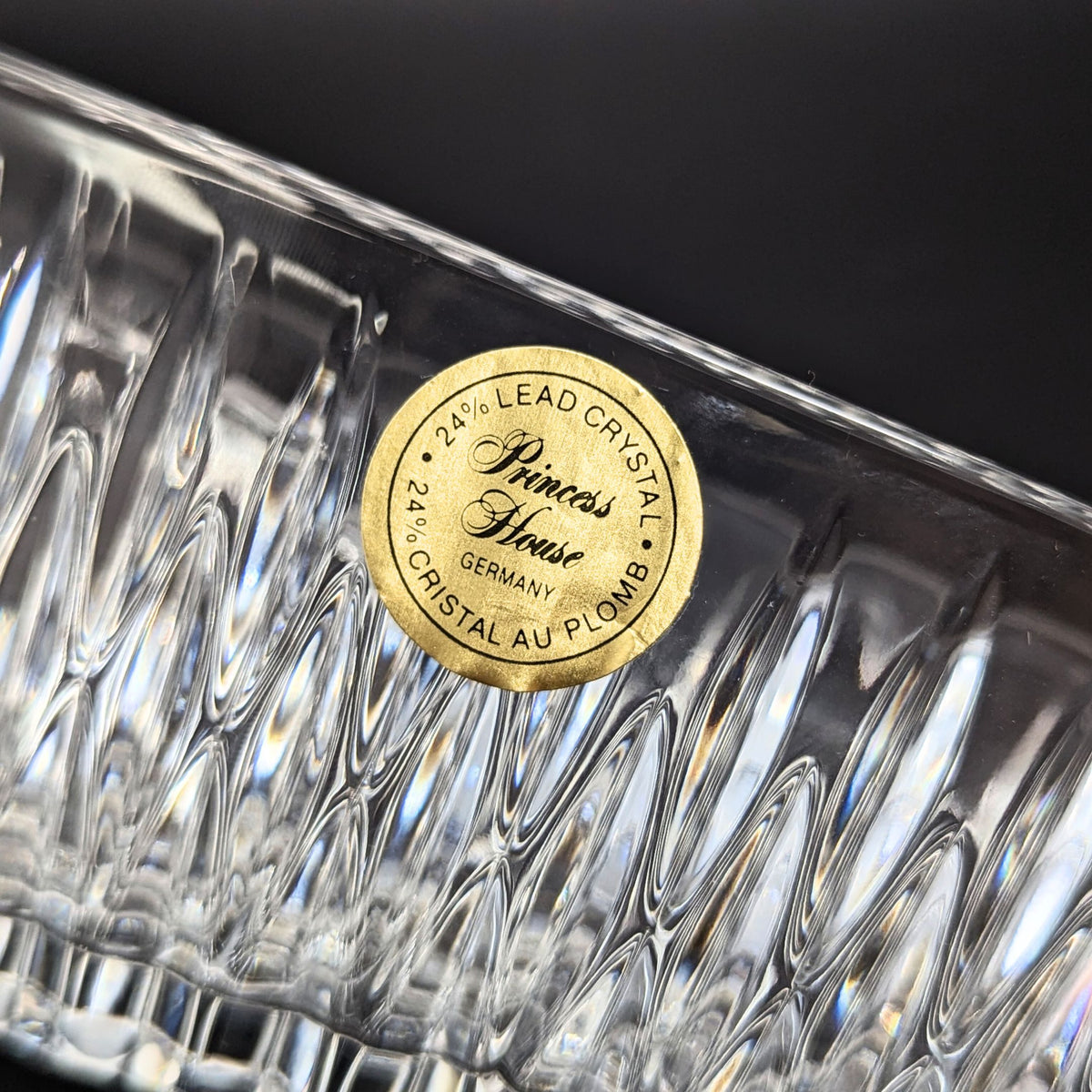 Highlights by Princess House "Royal Highlights" Crystal Napkin & Knife Holder