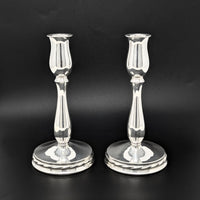 Towle "Silver Flutes" Weighted Sterling 7" Candlesticks (Pair)