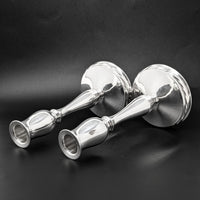 Towle "Silver Flutes" Weighted Sterling 7" Candlesticks (Pair)