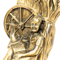 Vintage PM Craftsmen Tom Sawyer/ Huckleberry Finn Brass Bookends
