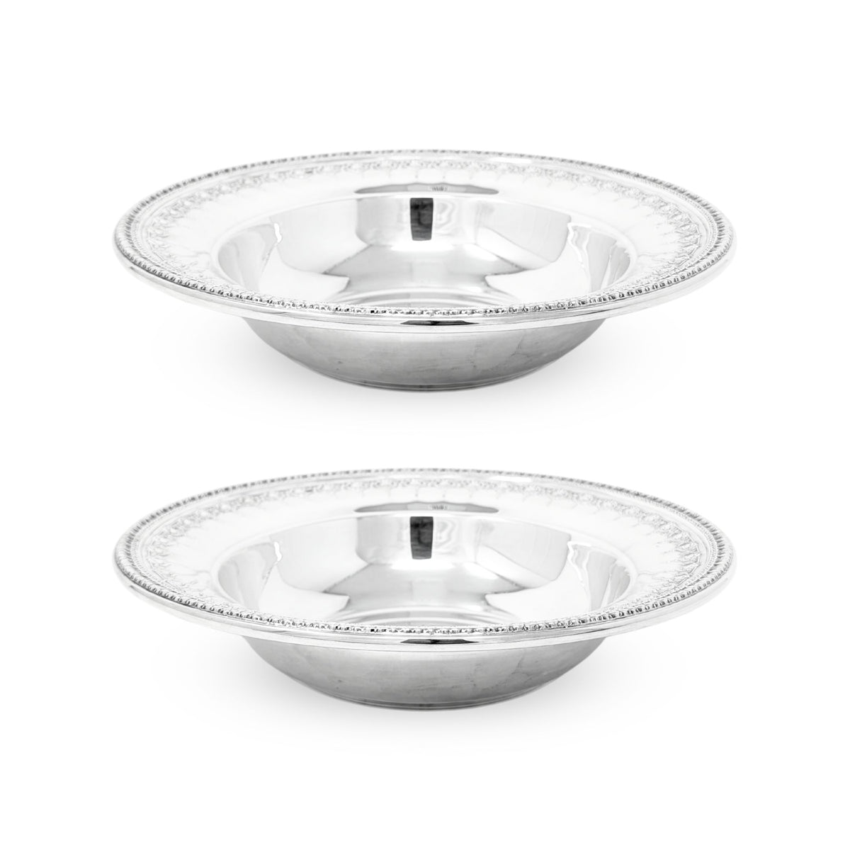 Reed & Barton "Riviera" Silverplate 10" Vegetable Bowls (Pair)