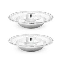 Reed & Barton "Riviera" Silverplate 10" Vegetable Bowls (Pair)