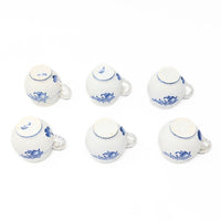Tournai, Belgium 19th c. Lidded Pots de Creme (6)