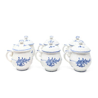 Tournai, Belgium 19th c. Lidded Pots de Creme (6)