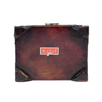 Vintage Chinese Rosewood, Jade, & Brass Jewelry Box