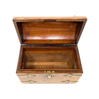 19th Century Burled Walnut Tea Caddy