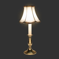 Virginia Metalcrafters Brass Candlestick Lamp