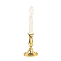 Virginia Metalcrafters Brass Candlestick Lamp