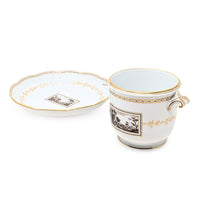 Richard Ginori 1735 "Fiesole" (Italian Scene) Cache Pot & Bowl Set