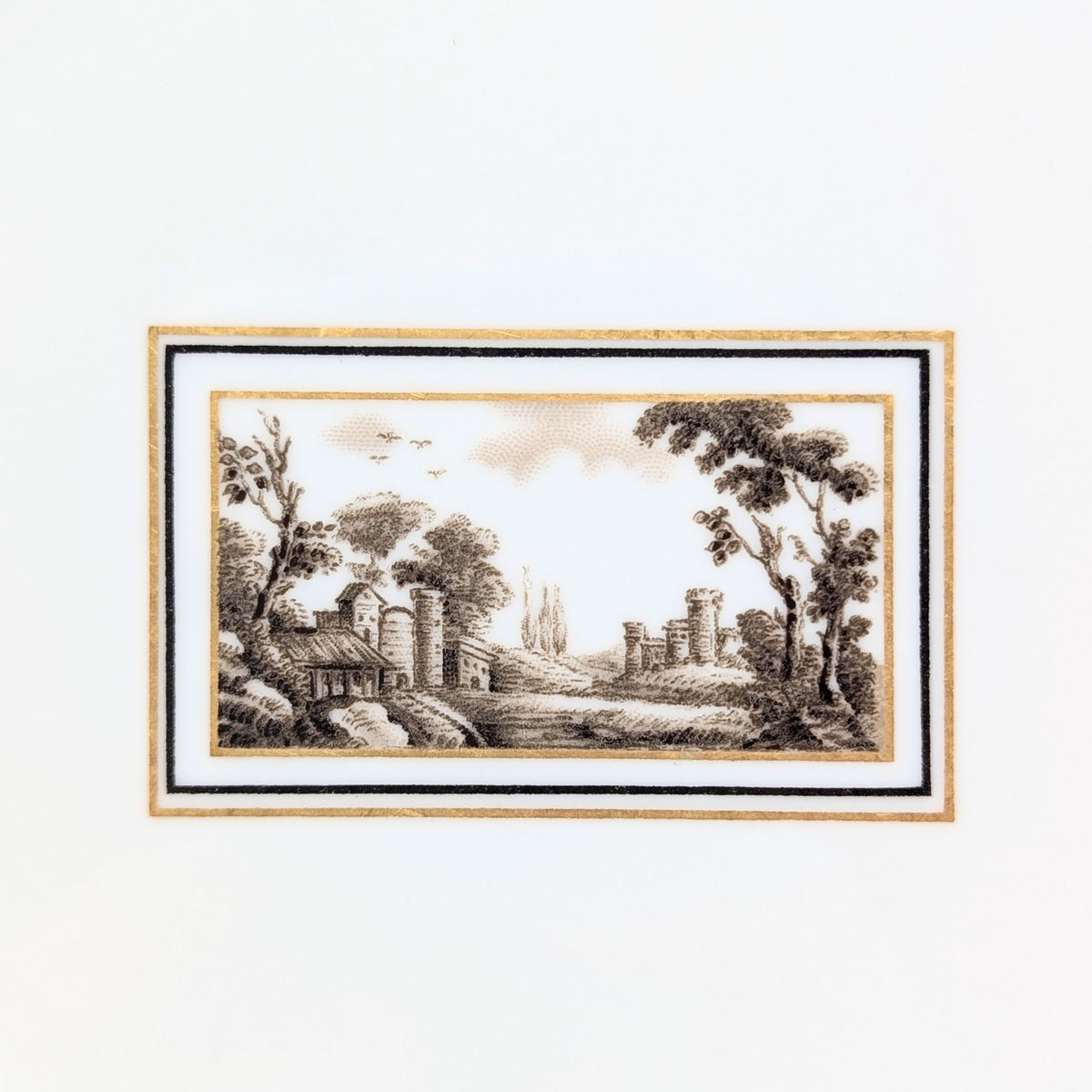 Richard Ginori 1735 "Fiesole" (Italian Scene) Cache Pot & Bowl Set
