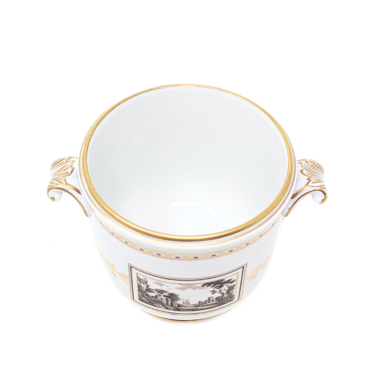 Richard Ginori 1735 "Fiesole" (Italian Scene) Cache Pot & Bowl Set