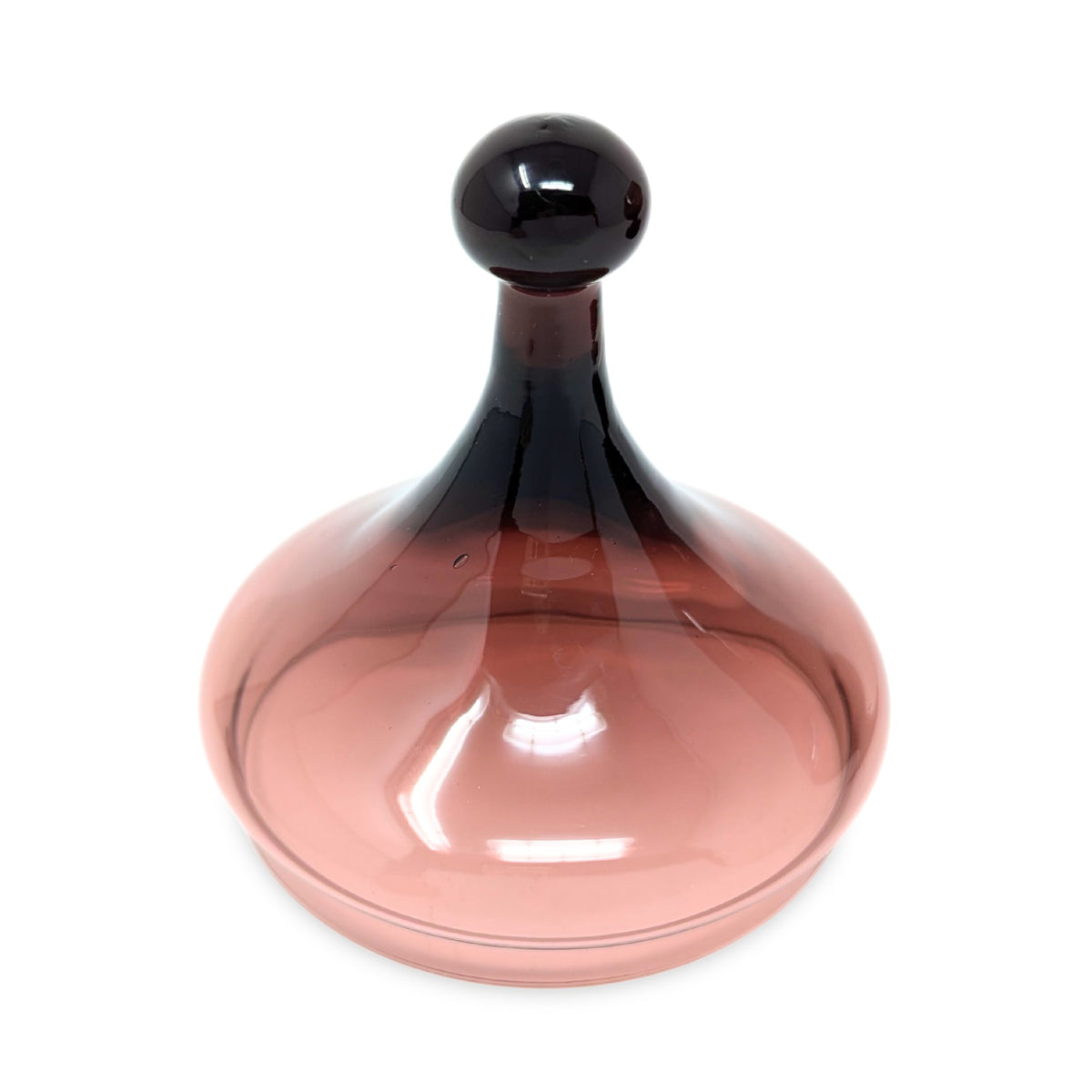 Vintage Empoli, Italy Amethyst Glass 9" Apothecary Jar
