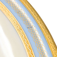 Heinrich & Co. Selb Bavarian Blue & Gold Dinner Plates (12)