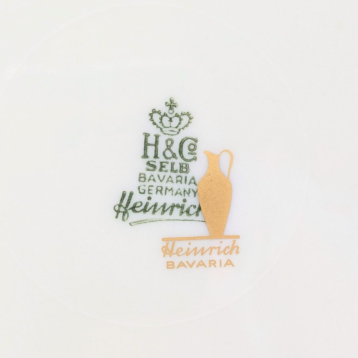 Heinrich & Co. Selb Bavarian Blue & Gold Dinner Plates (12)