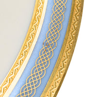 Heinrich & Co. Selb Bavarian Blue & Gold Dinner Plates (12)