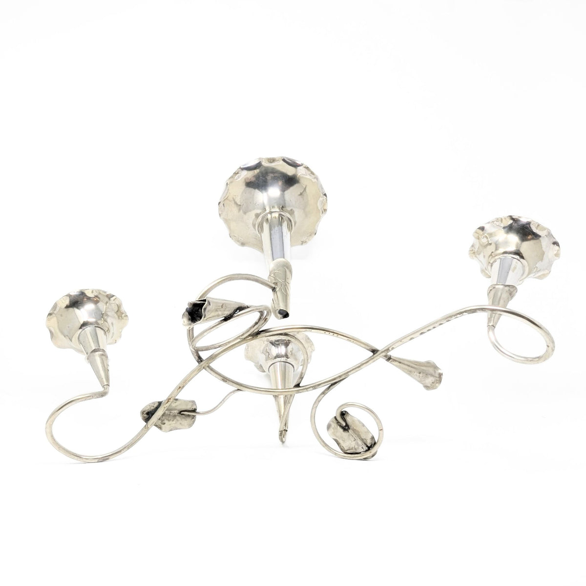Art Nouveau Silverplate 4-Flute Epergne by Coles & Fryer, Birmingham, England
