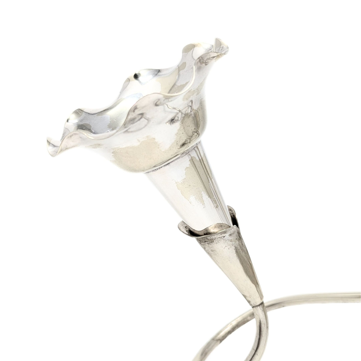 Art Nouveau Silverplate 4-Flute Epergne by Coles & Fryer, Birmingham, England