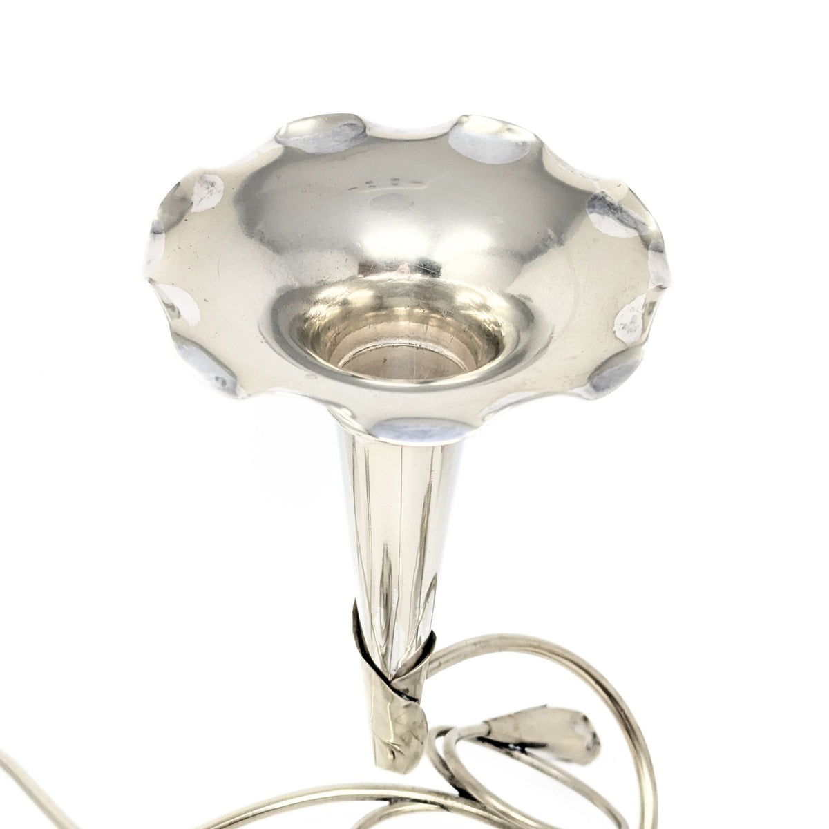 Art Nouveau Silverplate 4-Flute Epergne by Coles & Fryer, Birmingham, England