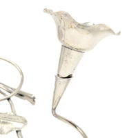 Art Nouveau Silverplate 4-Flute Epergne by Coles & Fryer, Birmingham, England
