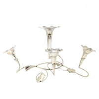 Art Nouveau Silverplate 4-Flute Epergne by Coles & Fryer, Birmingham, England