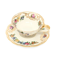 Royal Bayreuth "Nurenberg" Set of 5 Tea Cups & Saucers (10pcs)