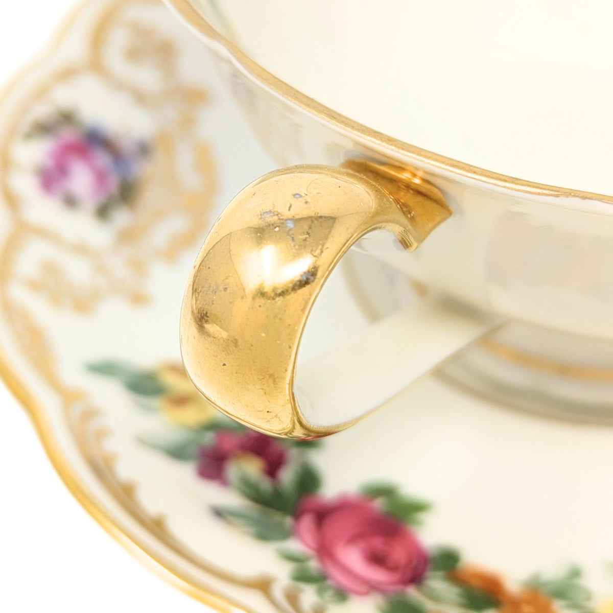 Royal Bayreuth "Nurenberg" Set of 5 Tea Cups & Saucers (10pcs)