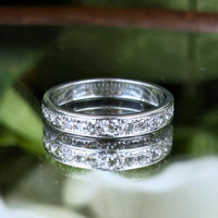 Platinum 15 Diamond .45tcw Anniversary Band - Size 6