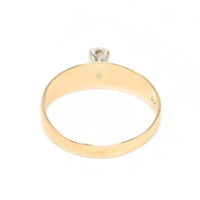 14K Gold .26ct Diamond Solitaire Ring - Size 8.75