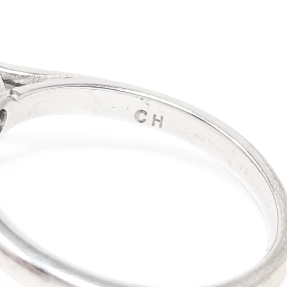 14K White Gold Aquamarine & Diamond Halo Ring - Size 5.5