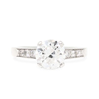 Platinum 1.41tcw Diamond Engagement Ring - Size 5