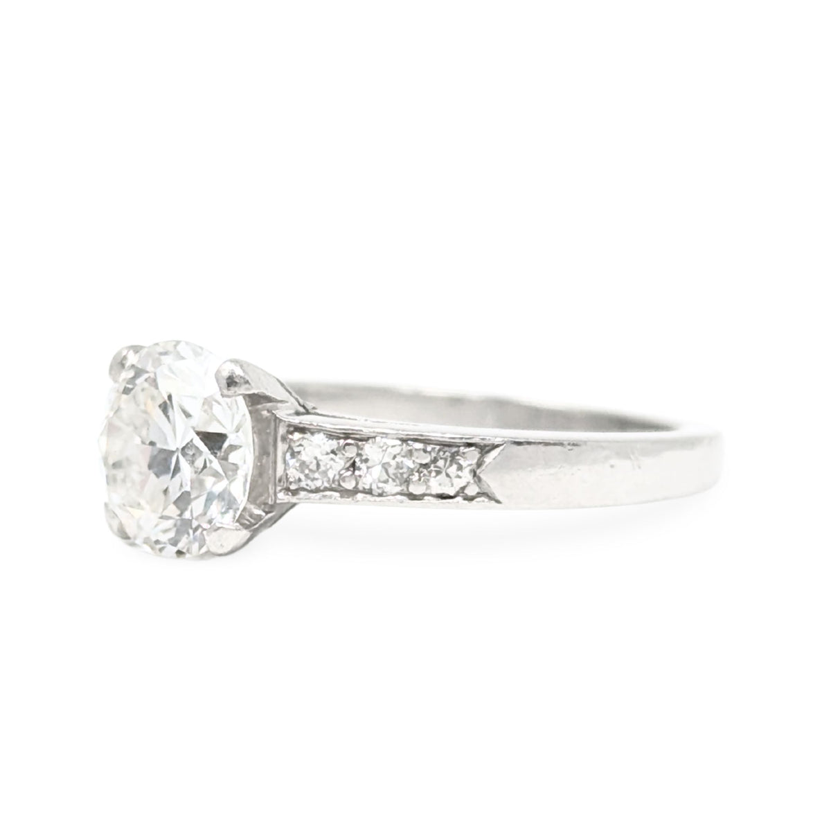 Platinum 1.41tcw Diamond Engagement Ring - Size 5