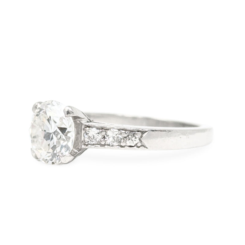 Platinum 1.41tcw Diamond Engagement Ring - Size 5