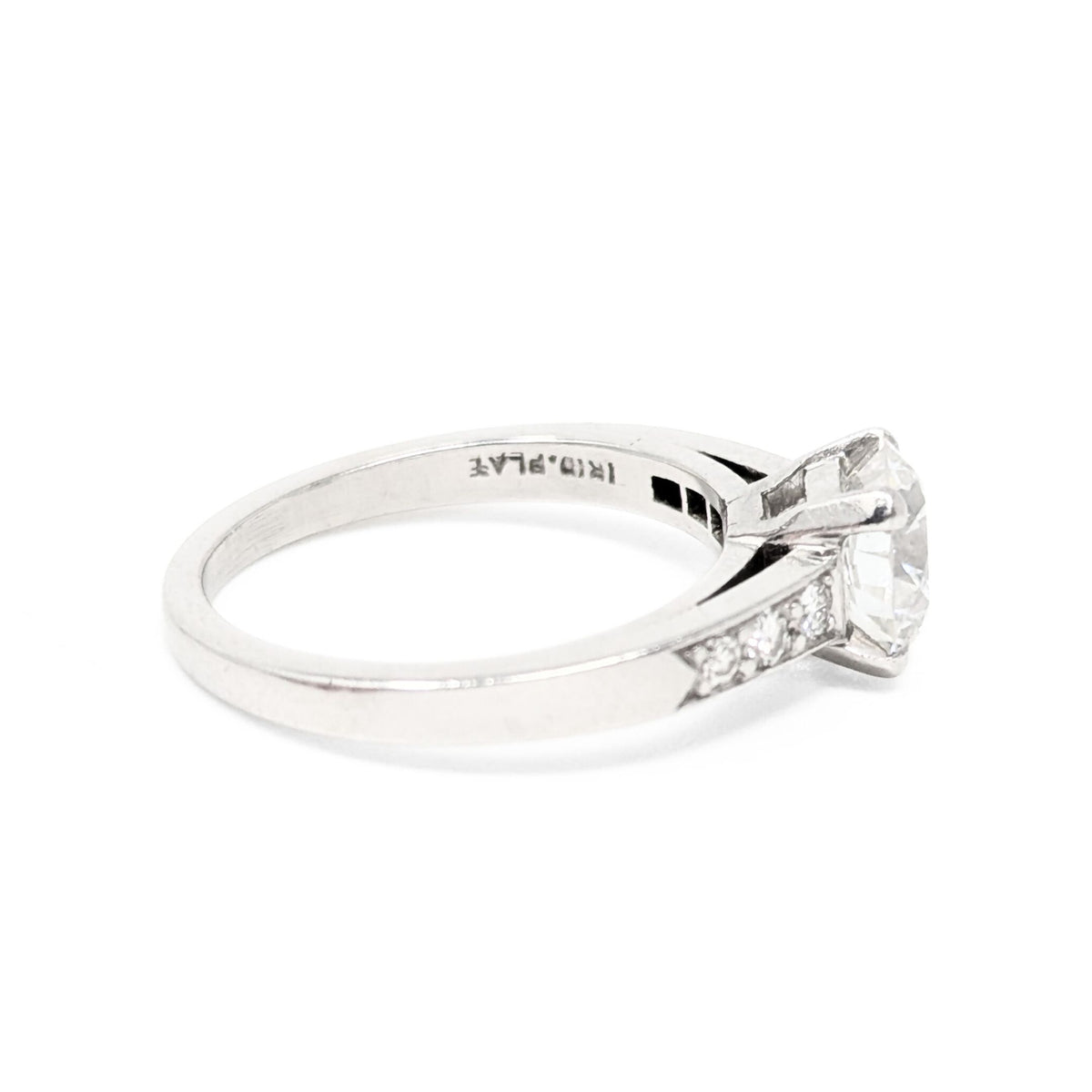 Platinum 1.41tcw Diamond Engagement Ring - Size 5