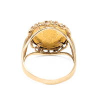 Isle of Man 1/25oz Gold Crown Cat Ring - Size 9.5