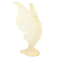 Frosted Lucite Art Deco-Style Sculpture of a Woman with Butterfly Wings