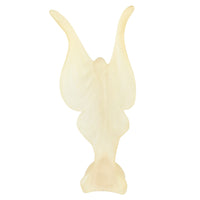 Frosted Lucite Art Deco-Style Sculpture of a Woman with Butterfly Wings