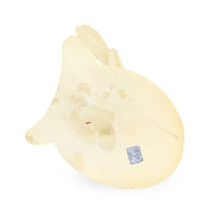 Frosted Lucite Art Deco-Style Sculpture of a Woman with Butterfly Wings