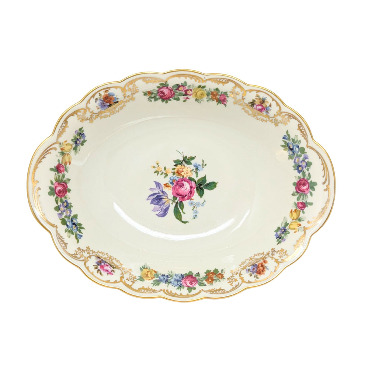 Royal Bayreuth Germany "Nurenberg" Oval Vegetable Bowl
