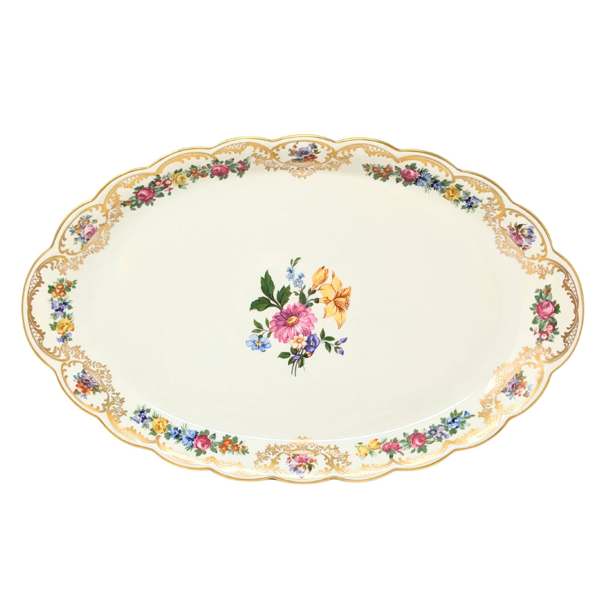 Royal Bayreuth Germany "Nurenberg" 16" Oval Serving Platter