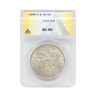 1886-O ANACS AU50 Morgan Silver Dollar