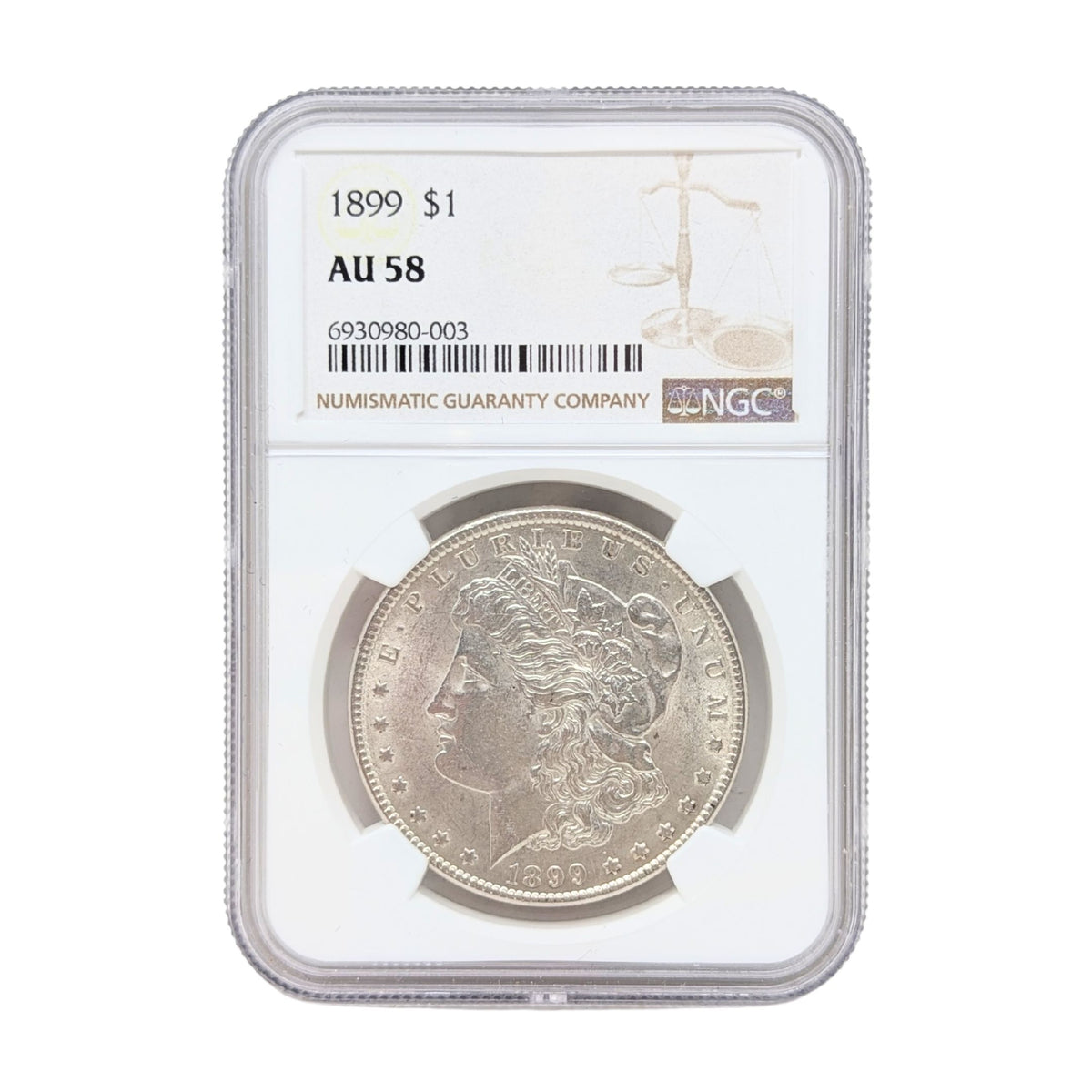 1899 NGC AU58 Morgan Silver Dollar