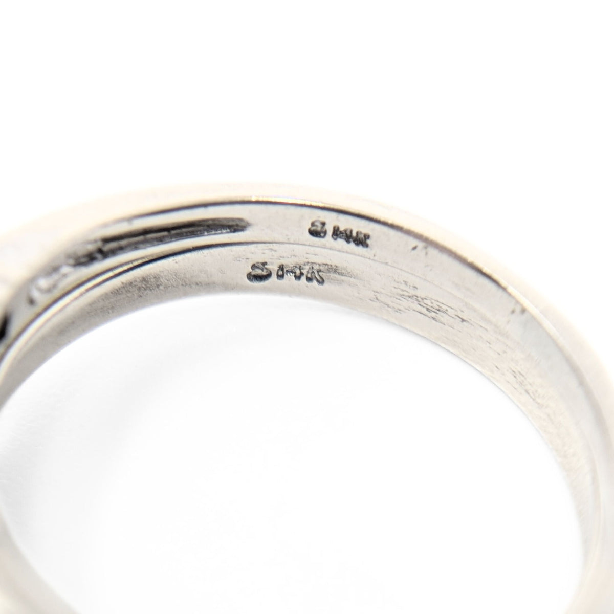 14K White Gold 1.21tcw Diamond Engagement Set - Size 6.75